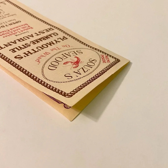 Vintage Souzas Seafood on the Wharf Restaurant Menu Brochure  Pamphlet - Picture 13 of 14